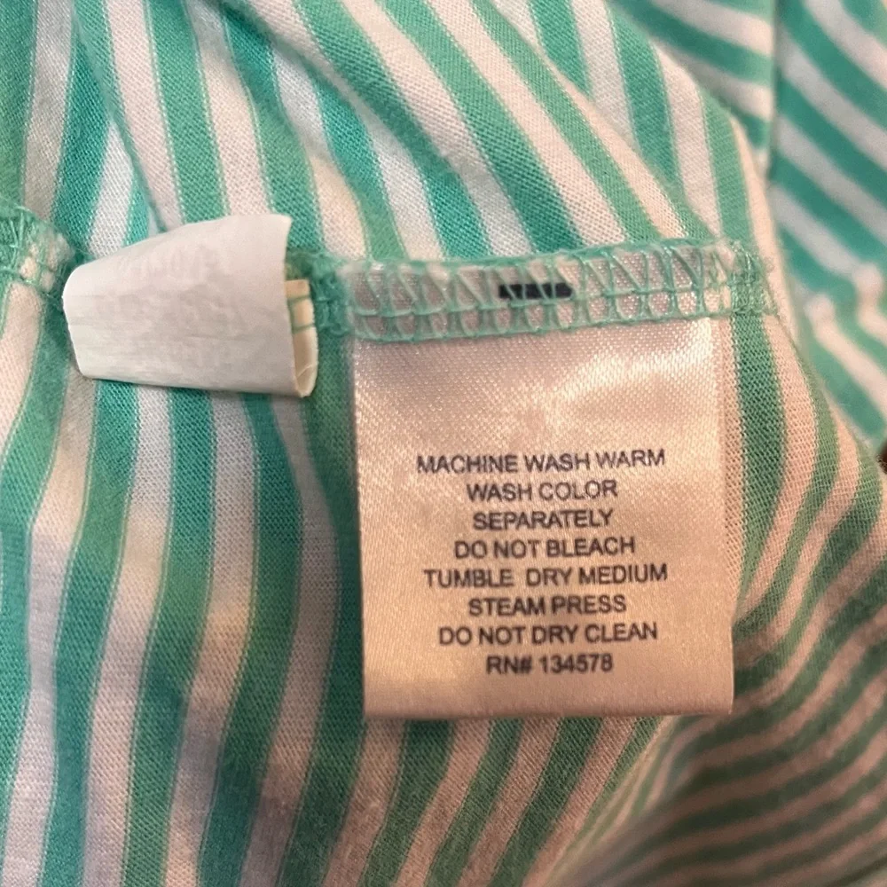 Men’s Vineyard Vines Striped Mint Green Pocket Polo XL - Picture 6 of 6